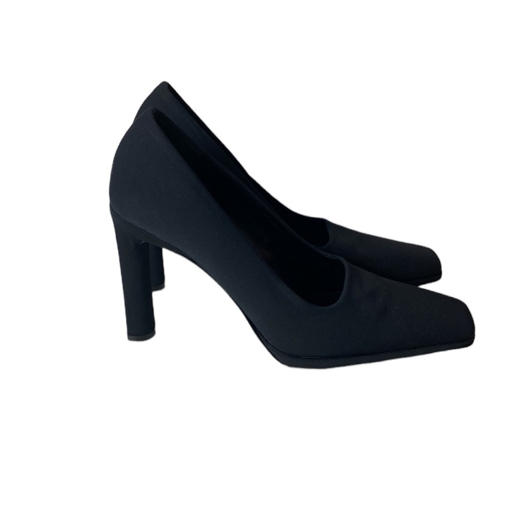 Via Spiga black square toe block heels - Picture 1 of 7